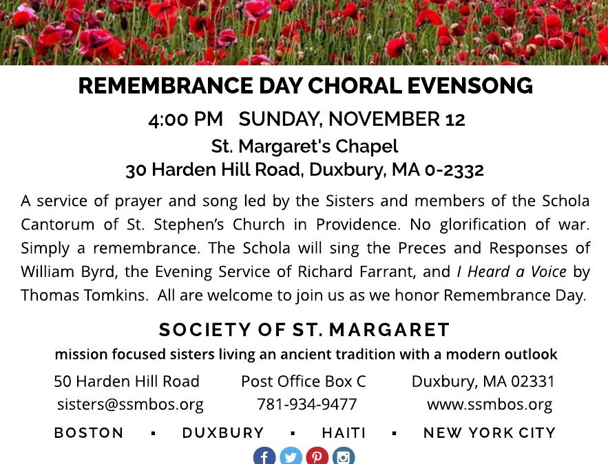 Remembrance Day Evensong